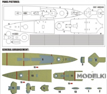 1:350 Маска окрасочная HMS KENT - M350038