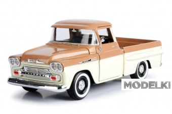 1:24 CHEVROLET Apache Fleetside Pick Up (1958) beige/grey - 79311
