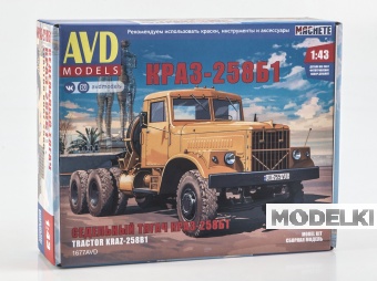 1:43 Сборная модель Седельный тягач КРАЗ-258Б1 - 1677AVD