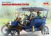 1:24 Сборная модель Американские автолюбители (1910-е г.) - 24013