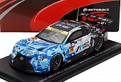 1:43 LEXUS Rc F Gt3 Team Anest Iwata Racing №26 Gt300 Class Super Gt (2025) Igor Fraga - Hironobu Yasuda, Blue White Black - 43SGT25026