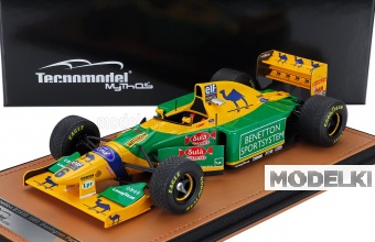 1:18 BENETTON F1 B193 Team Benetton Ford №6 3rd Donington Park British Gp With Rain Tires (1993) Riccardo Patrese, Yellow Green Blue - TM18-377C