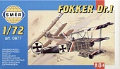 1:72 Сборная модель Самолёт  Fokker Dr.I - 0877