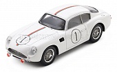 1:43 ASTON MARTIN DB4 GT 3.7L ZAGATO coupe Team Jean Kerguen №1 24h Le Mans (1961) Franc - J.Kerguen - J.Dewes, white - S2173