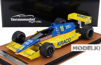 1:18 LOLA T89 Team Kraco Racing №18 Formula Indy Car World Series Season (with Pilot Figure) (1989) Bobby Rahal, Yellow Light Blue - TMD18-428C