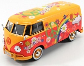 1:24 VOLKSWAGEN T1 Type 2 Van Flower Prower (1962), Orange Red - 79563