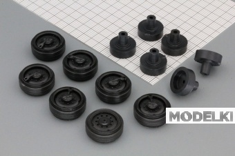 1:43 Диски для Уральский 375 с подкачкой, компл. из 7 шт. - XR-078