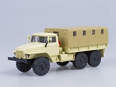 1:43 (Б/У) Уральский 375Д бортовой с тентом, бежевый - 100268.б-X1