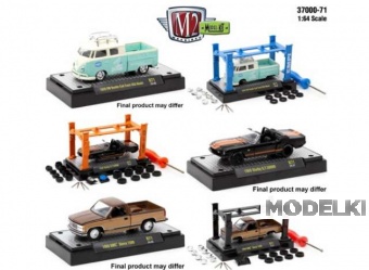 1:64 M2 Machines Model Kit, серия 71, набор из 6 комплектов - 37000-71~6