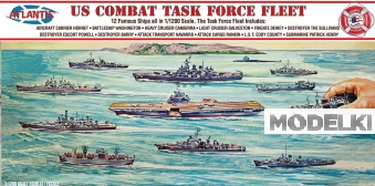 1:1200 Сборная модель US Navy Task Force Set 12 Different Ships - AMCR6300