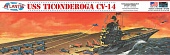 1:500 Сборная модель USS Ticonderoga Carrier CV14 Essex Class A - AMCR611