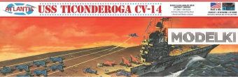 1:500 Сборная модель USS Ticonderoga Carrier CV14 Essex Class A - AMCR611