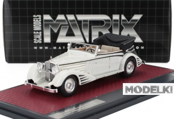 1:43 MAYBACH Zeppelin Ds8 Cabriolet Open (1934), White - MX41301-012