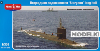 1:350 Сборная модель Подводная лодка класса 'sturgeon' long hull - 350-012