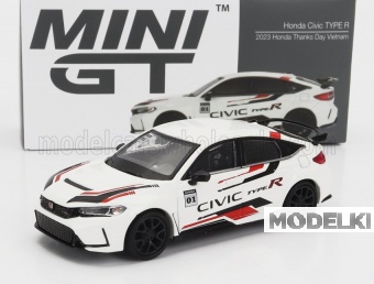 1:64 HONDA Civic Type R Thanks Day Vietnam (2023), White - MGT00626-L