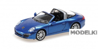 1:87 PORSCHE 911 991 Targa Cabriolet Open (2014), blue - 870068042