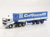 1:43 VOLVO F12 с полуприцепом Fruehauf Savoyarde Совтрансавто, белый / синий - SSM7077