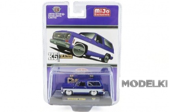 1:64 CHEVROLET K5 Blazer (1973), blue / white - M2-31500MJS41