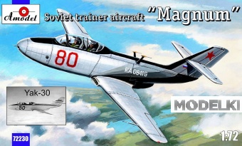 1:72 Сборная модель Советский реактивный учебно-тренировочный самолёт Як-30 (1960) - 72230