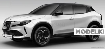 1:18 ALFA ROMEO Junior Q4 with black roof (2025), white / black - RGM18005B1