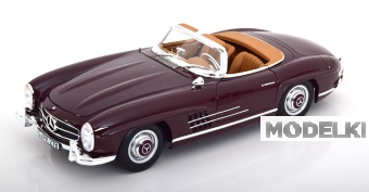 1:18 MERCEDES-BENZ 300 SL Roadster with removable Hardtop (1957), dark red - 183891
