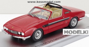1:43 FERRARI 330 Gt 2+2 Sn.6109 Michelotti Cabriolet Open (1964), Red Black - KE43056350