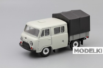 1:43 УАЗ 39094 Фермер с тентом, серый / черный - AG462