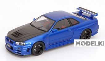 1:18 NISSAN Skyline GT-R (R34) Z-Tune, bluemetallic carbon - 77460