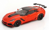 1:18 CHEVROLET Corvette C7 ZR1 Coupe (2019), orange metallic / Black - U18RDC001