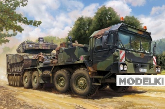 1:72 Сборная модель немецкий тягач Faun Franziska SLT-56 Panzertransporter - 07196
