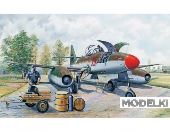1:32 Сборная модель Самолёт Ме. 262 А-1а с прозрачными элементами - 02261