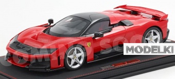 1:18 FERRARI F80 (2024) - Silver rims - con vetrina - with showcase, red - HE180054ADIE-VET