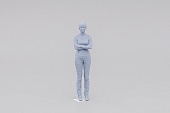 1:18 Фигурка Девушка в шапке (неокрашенная) - LOT01169