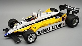1:18 RENAULT F1 Re30b V6 Turbo Team Renault Elf №6 Winner Italy Gp (with Pilot Figure) (1982) Rene Arnoux, White Yellow Black - TMD18-399B