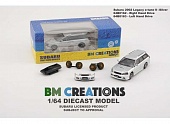 1:64 SUBARU Legacy E-tune II (2002) (праворульный) серебристый, с дополнениями - 64B0162RHD