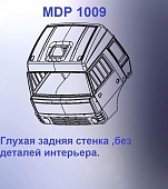 1:43 Кабина со спальником 'колхозница'Евро 00 (с глухой задней стенкой вк) - mdp1009