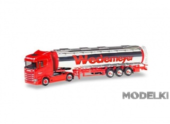 1:87 Scania CS20 ND with Chrome Tank Trailer *Wedemeyer*, red / silver - 310079