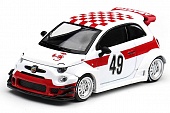 1:64 FIAT 595 Abarth LB-Works X Abas Works 1000 TC Tribute RHD (2026), white / red - MGT01325-R