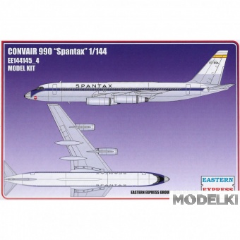 1:144 Сборная модель Авиалайнер CV990 SPANTAX - 144145-4