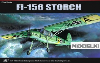 1:72 Сборная модель Самолёт Fi-156 STORCH - 12459
