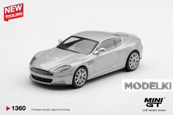 1:64 ASTON MARTIN DBS (2008), Lightning silver - MGT01360-BL