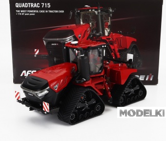 1:32 CASE-IH Quadtrac 715 Cingolato Tractor (2020), Red Black - UH6654