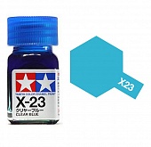 Краска эмалевая прозрачно-синий глянцевый X-23 Clear Blue,10мл. - 80023