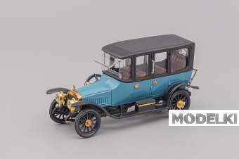 1:43 (Б/У) РУССО-БАЛТ С24/40, голубой / черный - LOT01578