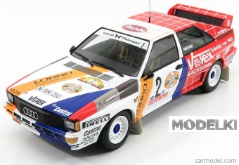 1:18 AUDI QUATTRO A2 №2 WINNER RALLY AVD STH HUNSRUCK (1984) D.LUX, white / red - 155841102