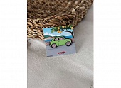 1:0 Значок Pin 1950 Fiat 500, green - ENPN019
