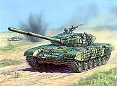 1:35 Сборная модель Т-72 с активной броней (подарочный набор) - 3551ПН