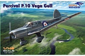 1:48 Сборная модель туристический самолет Percival P.10 Vega Gull - DW48005
