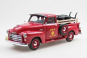 1:43 GMC Series 100 5-Window pickup (1953) - Shell gasoline delivery truck, red - EMUS430109E